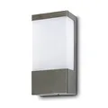 Kwazar Luminaire - Außenlampe Wand Außenwandleuchten Deckenlampe - Wandleuchte Deckenleuchte Aussen Fassadenleuchte - Strahler Außen max. 60W, E27, IP44 - Cosmo, Silber