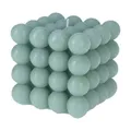Deko Bubble Kerze Grün Groß 10 x 10 cm Bubblekerze 630g Eckig Dekokerze Wachskerze