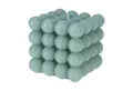 HAC24 Formkerze Deko Bubble Kerze Grün Groß Bubblekerze Dekokerze Wachskerze (1-tlg), Eckig 10 x 10 cm 630g