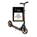 Muuwmi Aluminium Scooter Pro – 215 mm Räder - ABEC 7 Lager - Höhenverstellbarer Lenker - Geeignet für Kinder und Erwachsene - GS-Zertifiziert - Bis zu 100 kg - Tretroller orange