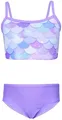 Aquarti Mädchen Bikini Set Bustier Bikinislip Zweiteiliger Badeanzug, Farbe: 038C Meerjungfrau Violett/Lila, Größe: 128