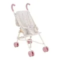 Little Dutch Puppenbuggy Puppenwagen klappbar aus Metall mit Soft-Griffen und Tasche - für Puppen von 33-46 cm, Soft Flowers rosa/weiß