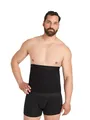 FINN Bauchweggürtel Herren – Figurformende Shapewear Bauchbinde – Starker Body Shaper mit Bauchweg Effekt – Miedergürtel und Korsett Alternative für Männer Schwarz L