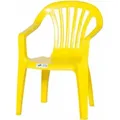 Kinderstuhl, Gelb Vollkunststoff, Monoblock, Stapelbar