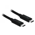 Delock Thunderbolt 3 20 Gb/s USB-C Kabel Stecker an Stecker passiv 1 m schwarz