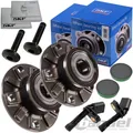 2 SKF RADLAGER RADNABE + ABS-SENSOR HINTEN LI+RE für AUDI A3 8P VW GOLF 5+6 LEON