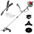 Benzin Motorsense 4-Takt 31ccm Freischneider mit Messer Spule & Gurt IKRA