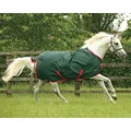 Horseware Rambo Original Turnout Lite 0g - Grüne/rote Weidedecke für Pferde aus Nylon, Wasserdicht, Winddicht, Atmungsaktiv, Ballistisches Nylon, Ohne Füllung, Größe für alle Pferderassen