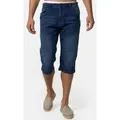 Indicode 3/4-Jeans Herren Fortune Herrenshorts Jeansshorts Shorts 3/4 Jeansshorts mit 5 Taschen blau XXL
