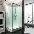 SCHULTE Komplettdusche "Express Plus Ibiza", BxHxT: 204 x 120 x 80 cm - silberfarben