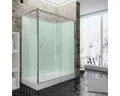 Komplettdusche SCHULTE Ibiza Express Plus Anschlag rechts 80 x 120 x 204 cm alu-