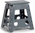 ZELLER Klapphocker 13037 aus Kunststoff, anthrazit / Tritt / Klappstiege