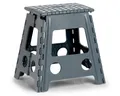 ZELLER Klapphocker 13037 aus Kunststoff, anthrazit / Tritt / Klappstiege