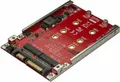 StarTech.com Dual-Slot M.2 auf SATA Adapter für 2,5" Laufwerksschacht - RAID - SATA - M.2 - Rot - CE - FCC - REACH - TAA - ASMedia - ASM1092R - 6 Gbit/s
