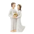 Hobbyfun Miniatur Dekofigur Paar mit Herz 8,3cm