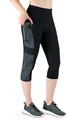 VS Variosports 3/4-Leggings Damen 3/4 Capri Leggings mit Seitentasche, hoher Bund & blickdicht Damen 3/4 Sporthose blickdicht, hoher Bund, Quick Dry & 4-Wege-Stretch