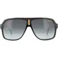 Carrera Aviator Unisex Sonnenbrille Schwarz Weiß Dunkel Grau Gradient
