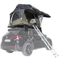 Skandika Dachzelt Auto Wildland | Autodachzelt Hartschale für 2 Personen, Solarzellen, Moskitonetz, wasserdicht 3000 mm, LED-Leiste, vollautomatisches Aufklappen | Zelt Autodach für Camping Outdoor