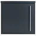 Moderner Briefkasten anthrazit-grau (RAL 7016) MOCAVI Box 101 Postkasten wetterfest, rostfrei, deutsche Qualität, Edelstahl-Namensschild, groß, Din A4, Wandbriefkasten modern, hochwertig und robust