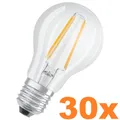 30er Pack Osram LED BASE E27 Filament Leuchtmittel 6,5W wie 60W neutralweiss