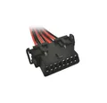 Bolwins D38 Einbau Auto KFZ LKW OBD2 16pin Buchse Kabeladapter für Kia Hyundai Synchron-Kabel, Offenes Kabelende / Einbauanschluss, OBD2 16-Pin Buchse (30 cm), Plug & Play