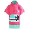 Wave Hawaii - Kid's Poncho Pink Wave - Surf Poncho Gr XS rosa