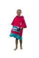 WAVE HAWAII PINK Wave Surfponcho für Körpergrößen von 90-120 cm Poncho 100% ÖKO Baumwolle Umkleidehilfe für Schwimmen Strand Surfen Surf Poncho Badeponcho Duschponcho für Kinder Mädchen