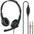Hama PC-Office-Headset "HS-P150", Stereo, Schwarz - Schwarz