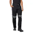 pka BESTWORK Arbeitshose Herren mit Stretch-Bund & Kniepolster-Taschen in Schwarz/Grau Größe 98