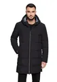 VOICE leichte Winterjacke Herren mit Kapuze – Jacke, Wasserabweisend, Warmes Innenfutter, XL, Black, Schwarz