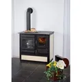 Globefire Kaminofen Küchenofen Alhena creme, links, 7,00 kW