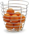 blomus Drahtkorb WIRES, Obstkorb aus Stahlgeflecht, Ø 25 cm