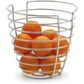 Drahtkorb BLOMUS "WIRES", silber (silberfarben), H:24cm Ø:25cm, Stahl, Aufbewahrungsboxen, Aufbewahrungsbehälter Deko-Korb, Obstkorb aus Stahlgeflecht, Ø 25 cm
