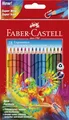 Faber-Castell 116514 - Buntstifte Set Ergonomics 18-teilig, Dreikantform, Malzubehör für Kinder & Erwachsene