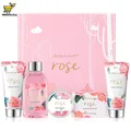 Geschenkset Frauen Rosen Körperpflege Geschenkbox Spa Hautpflege
