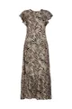 Lily and Lionel Maxikleid Paulina Shirred Bodice Zebra Print Maxi Dress Damen