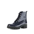 Gabor Damen Combat Boots, Frauen Stiefeletten,Best Fitting,halbstiefel,Kurzstiefel,uebergangsschuhe,Ocean (Glitzer),41 EU / 7.5 UK