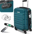 KESSER® Reisekoffer Hartschalen Koffer mit Zahlenschloss, Waage + Gepäckanhänger