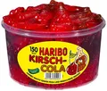 Fruchtgummi, 150 Stück, KIRSCHCOLA, Klarsichtdose 1.350 g, Sie erhalten 1 Pac...