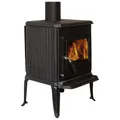 GLOBEFIRE Gussofen "Saturn", schwarz, Gusseisen, 6 kW