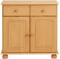 OTTO home Sideboard Mette, Kommode mit gefrästen, kugelförmigen Füßen, Breite 80 cm