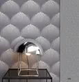 NEWROOM Papel Pintado Gris No Tejido Geométrico - Moderno Bauhaus Gráfico
