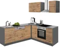 KOCHSTATION Winkelküche KS-Colmar, mit E-Geräten, Stellbreite 210/210 cm