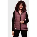 Marikoo Steppweste Zarinaa mit vier seitlichen Taschen rot XS (34)