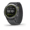 Garmin Enduro Grau/Silber mit grauem UltraFit-Nylon-Armband