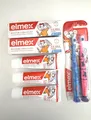 elmex Zahnpasta für Kinder, 2-6 Jahre, 5 x 50 ml Plus Zahnbürste