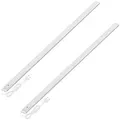 Oktaplex lighting LED Unterbauleuchte flach Unterbauleuchte Küche LED 120cm Alu 700lm 10W, Sensor für Gestensteuerung, LED, warmweiß, 3000K Unterschrankleuchte Aluminium mit Schalter silberfarben 4,90 cm x 120,00 cm x 1,43 cm