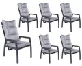 LC Garden Gartenstuhl Bondino Dining 6er Set Positionsstuhl Verstellsessel
