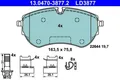 Bremsbeläge 13.0470-3877.2 ATE für VW AMAROK AMAROK Pritsche/Fahrgestell