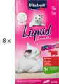 Vitakraft Liquid Snack mit Rind (€33,75/kg) Katzensnack Softsnack Katze 48 x 15g
